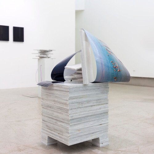 Dead Sea, Helicopters & Prisons with marble 2018 Approx. 65x55x100cm, Mexican white marble, c-prints