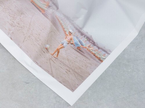 Beach & Beach 2018 Mexican white marble, c-print & inkjet print