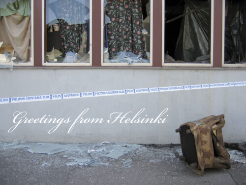 From the Series: Greetings From Helsinki<br /><br/>
Year: 2006<br />
Size: 40x30cm and varible sizes<br />
Tech: C-print, framed and unframed Greetings From Helsinki
