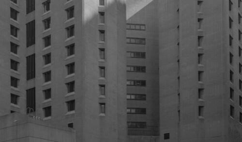Metropolitan Correctional Center<br>
110x180cm, Inkjet print