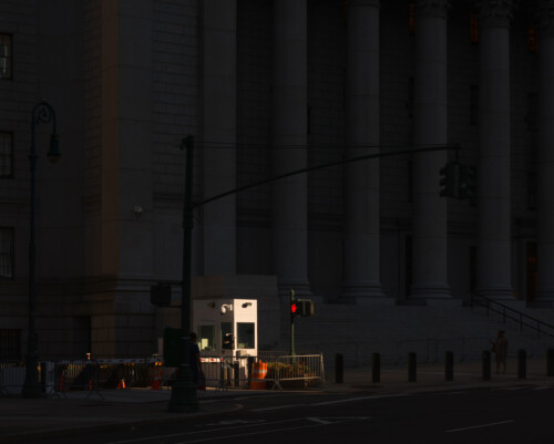 Untitled (guard post)<br>
2020<br>
80x100cm, diasec on dibond
